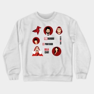 La casa de papel sticker pack Crewneck Sweatshirt